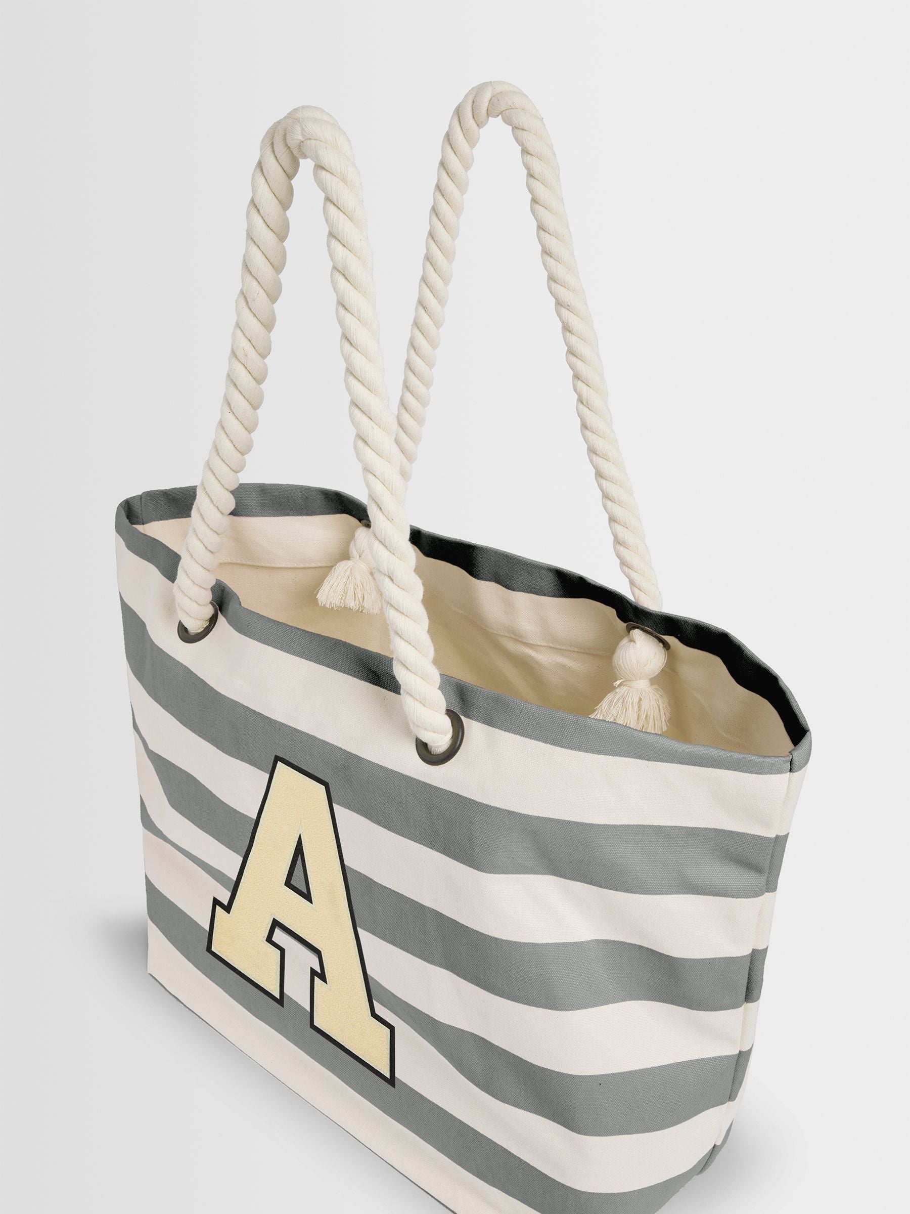 Alphabet monogrammed beach bag 30 litre - British product