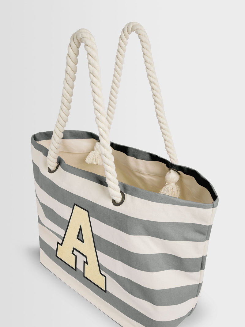 Alphabet monogrammed beach bag 30 litre - British product