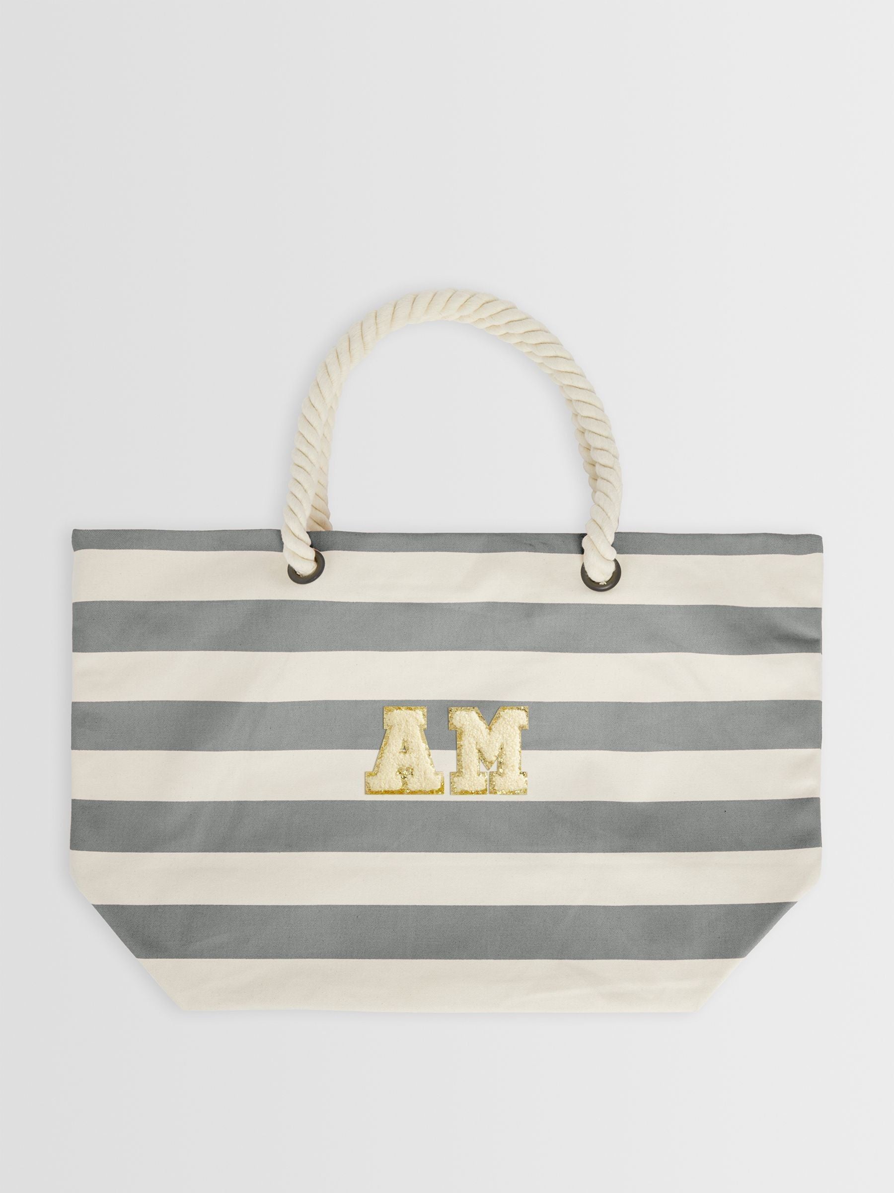 Alphabet personalisable monogrammed beach bag 26 litres, UK version