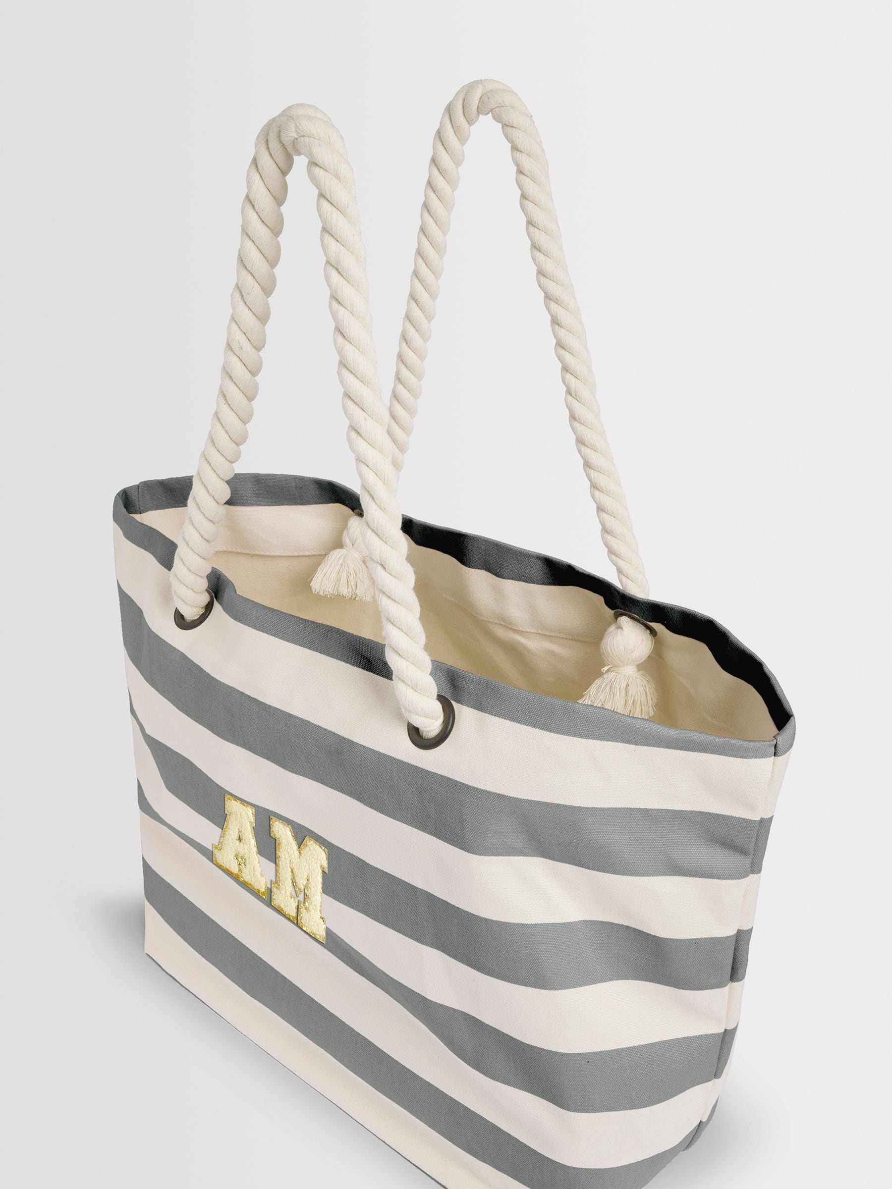 Alphabet personalisable monogrammed beach bag 26 litres, UK version