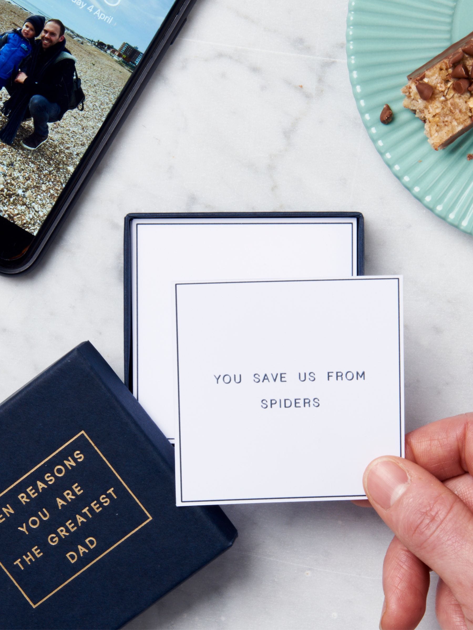 Posh Totty Designs personalised message box white gift set - British product