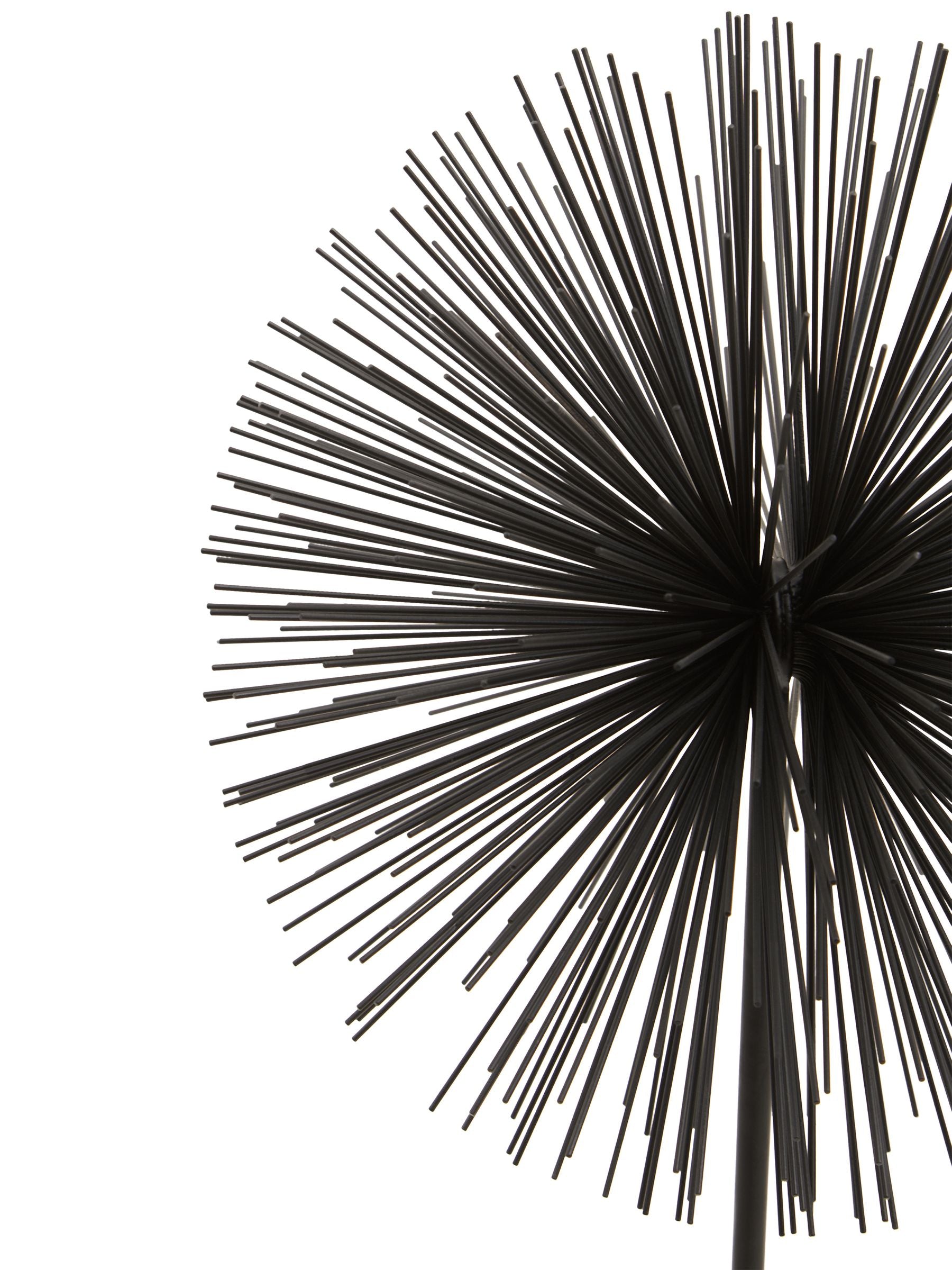 Fifty Five South black and white starburst sculpture with marble base 64cm height - British product