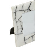 Fifty Five South black and white Marmara marble photo frame - British product