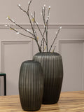 Fifty Five South Grey Hessa Glass Vase