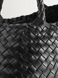 Dragon Diffusion Black Santa Croce Large Woven Bag