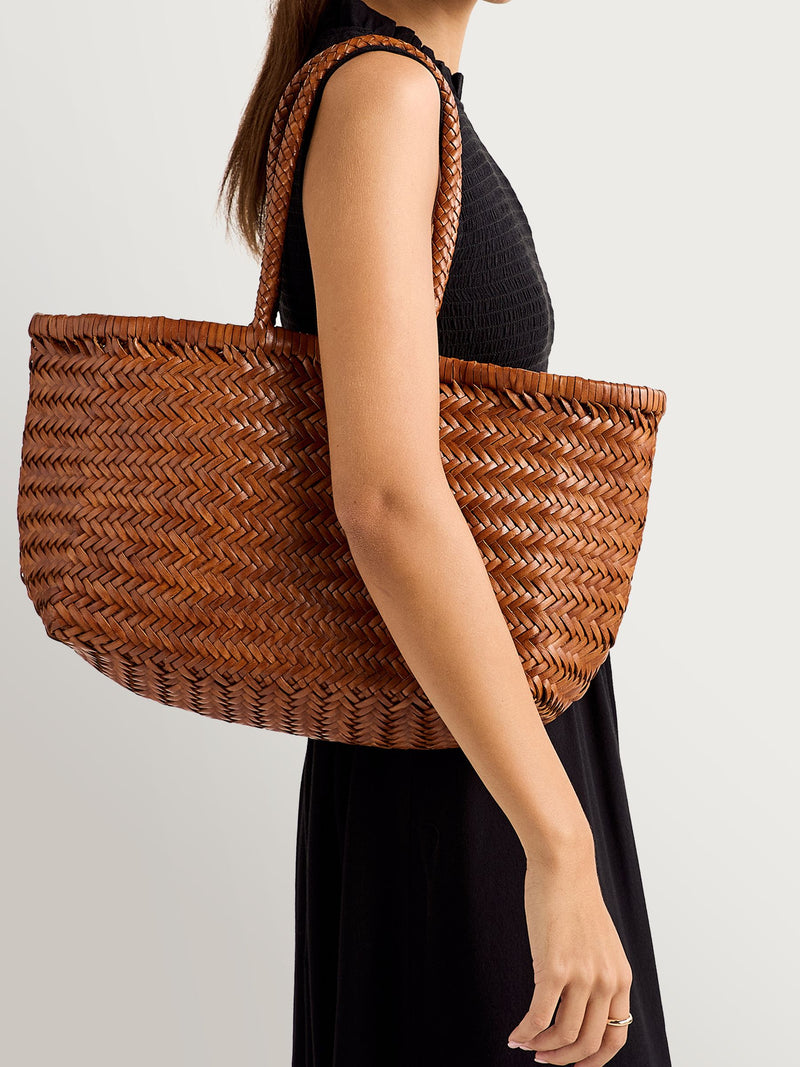 Dragon Diffusion brown leather bag large - British product