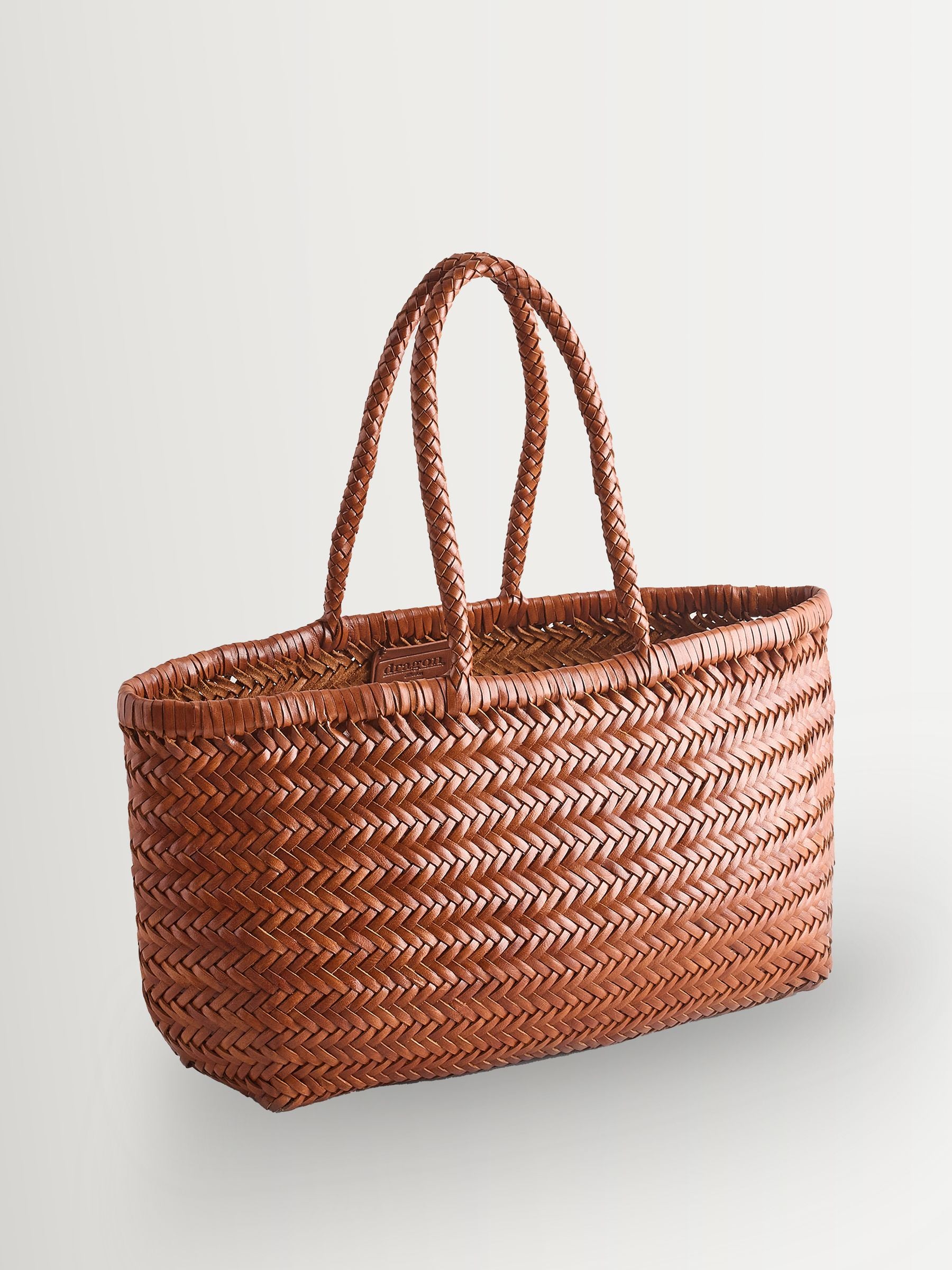 Dragon Diffusion brown leather bag large - British product