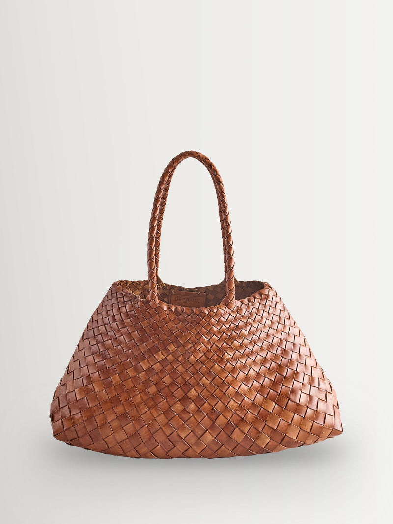 Dragon Diffusion Tan Santa Croce Large Woven Bag