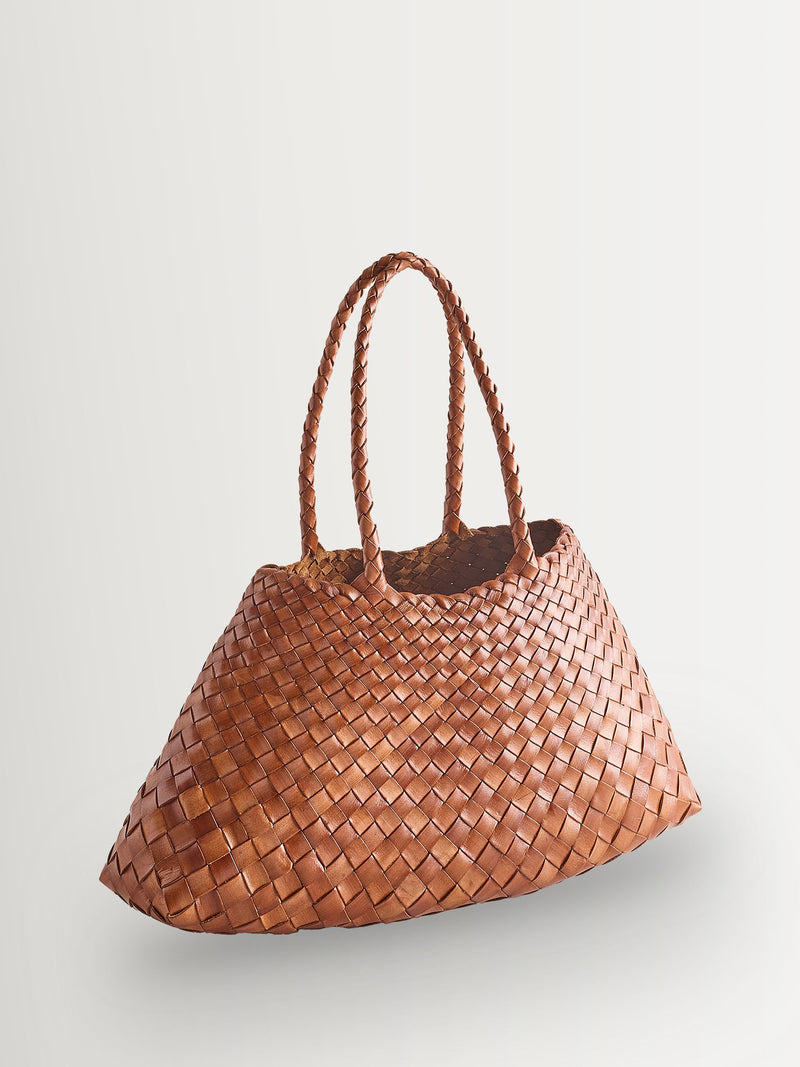 Dragon Diffusion Tan Santa Croce Large Woven Bag
