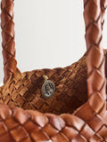 Dragon Diffusion Tan Santa Croce Large Woven Bag
