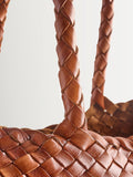 Dragon Diffusion Tan Santa Croce Large Woven Bag