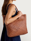 Dragon Diffusion tan diagonal leather bag, imported from the UK