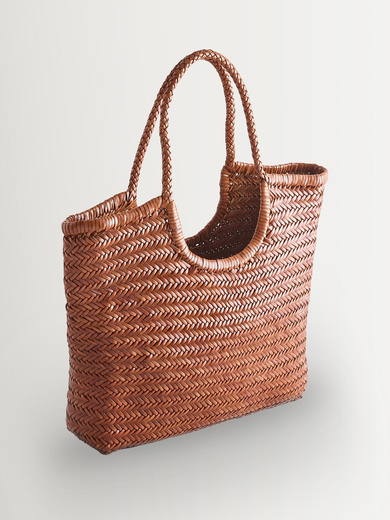 Dragon Diffusion tan diagonal leather bag, imported from the UK