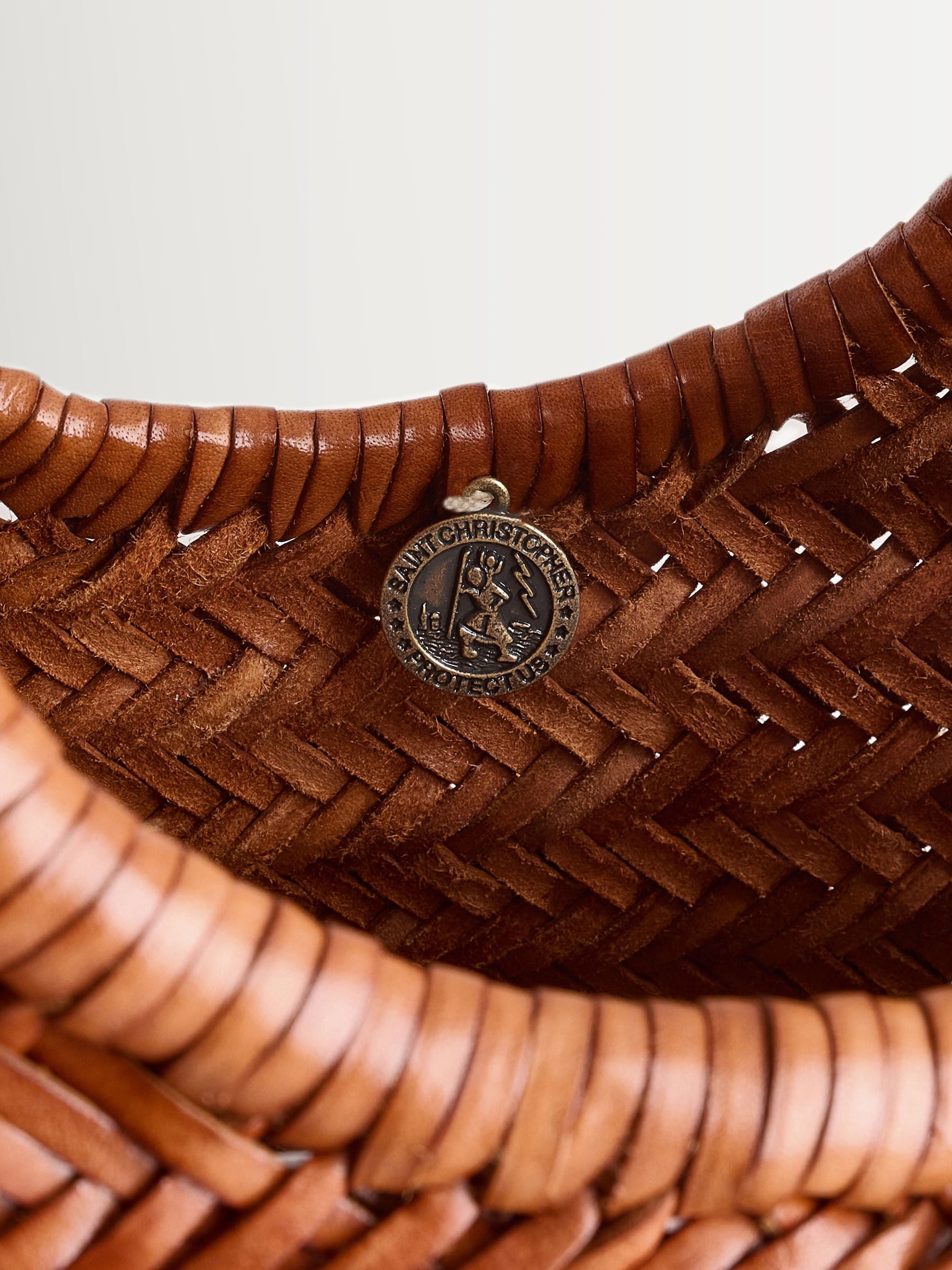 Dragon Diffusion tan diagonal leather bag, imported from the UK