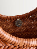 Dragon Diffusion tan diagonal leather bag, imported from the UK