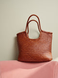 Dragon Diffusion tan diagonal leather bag, imported from the UK