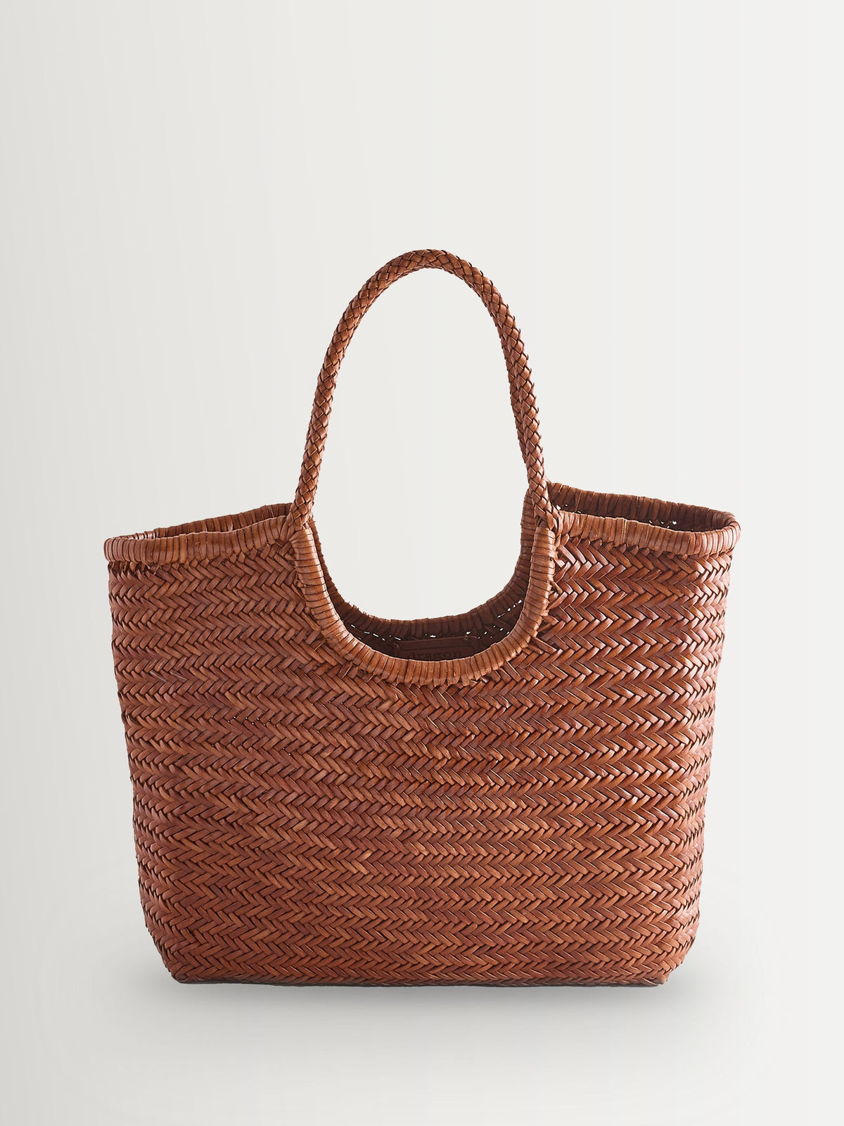 Dragon Diffusion tan diagonal leather bag, imported from the UK