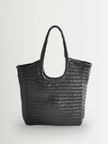 Dragon Diffusion Tan Diagonal Handwoven Leather Bag