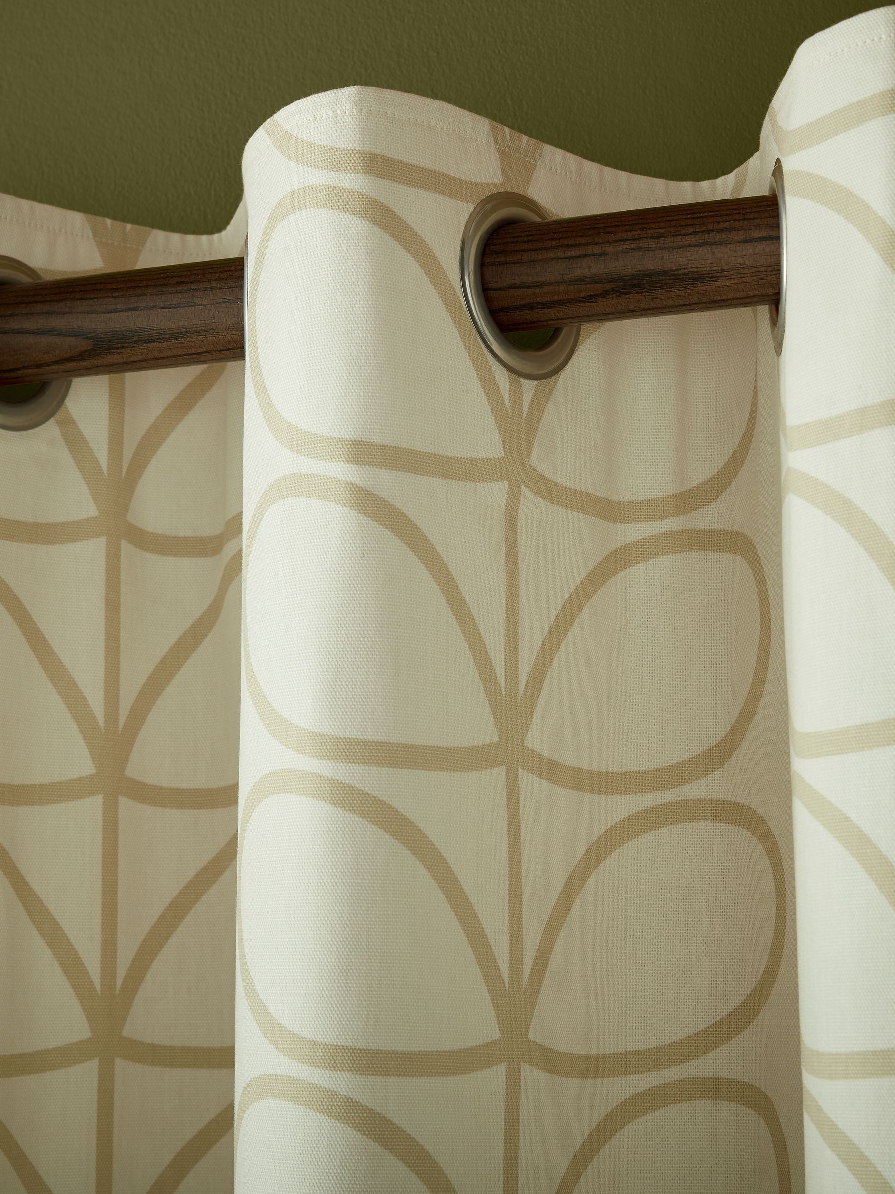 Orla Kiely Linear Stem eyelet curtains 117x137cm - British product