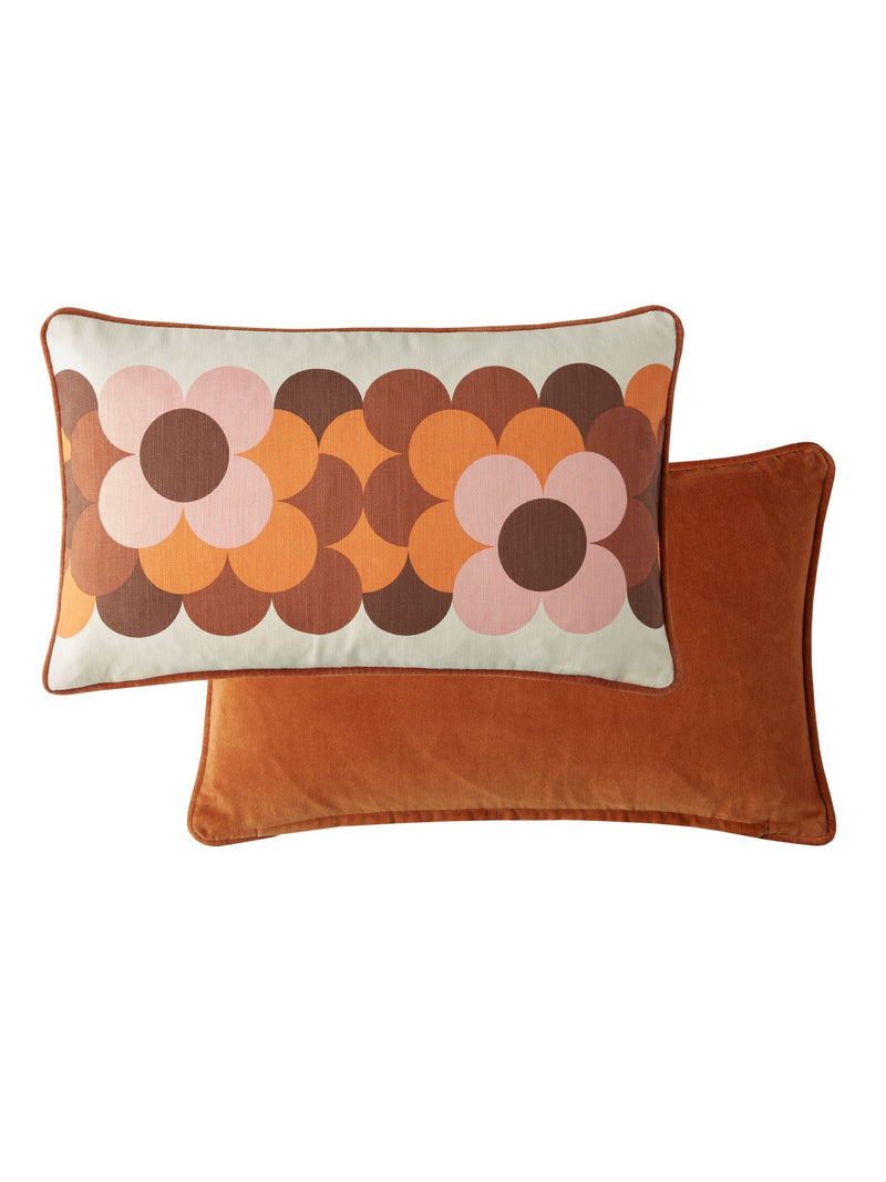Orla Kiely retro flower stripe cushion 30x50cm - British product