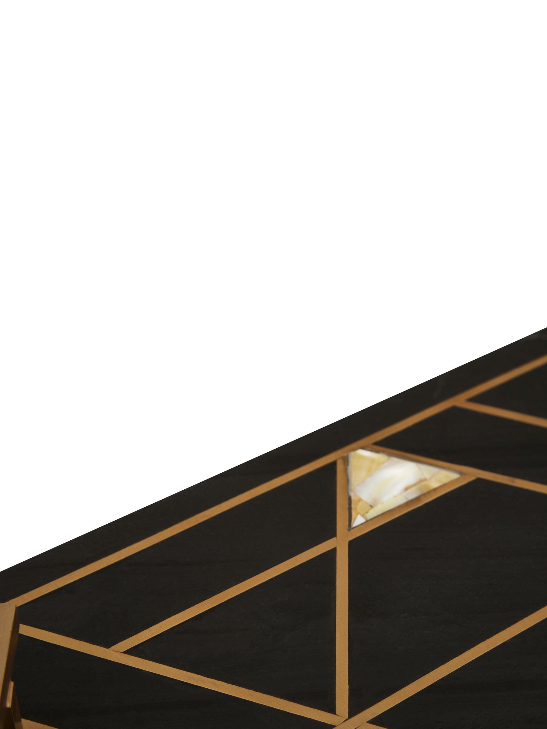 Fifty Five South Black Oriana slate tray 37x18cm - British product