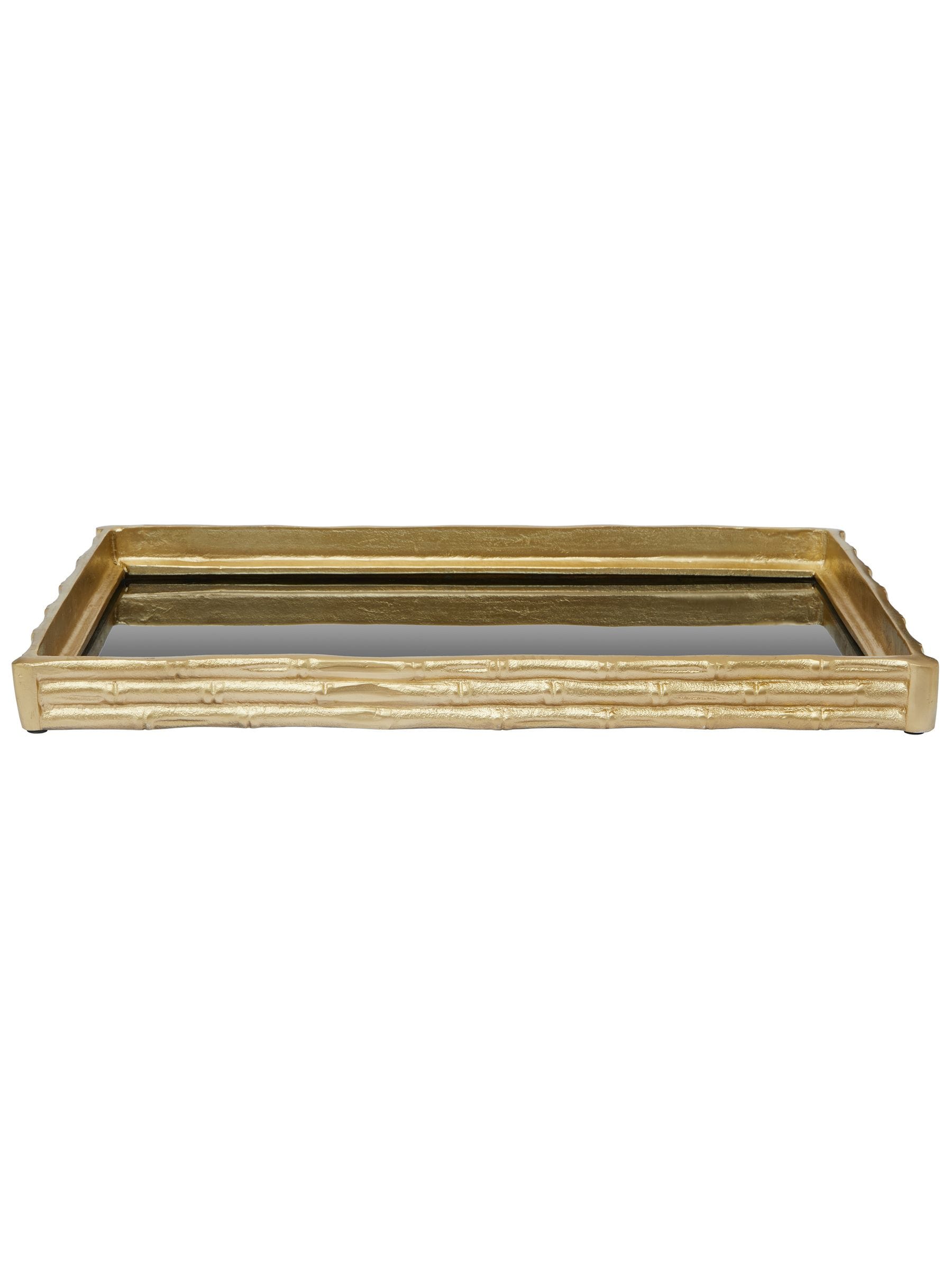 Fifty Five South Gold Hiba mirrored tray 55cm x 35cm - British product