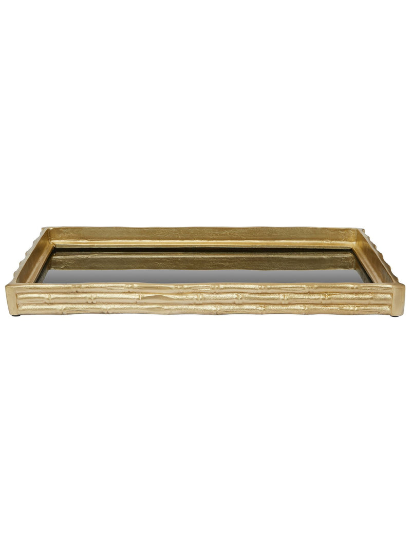 Fifty Five South Gold Hiba mirrored tray 55cm x 35cm - British product