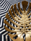 Fifty Five South gold monstera leaf dish, imported from the UK