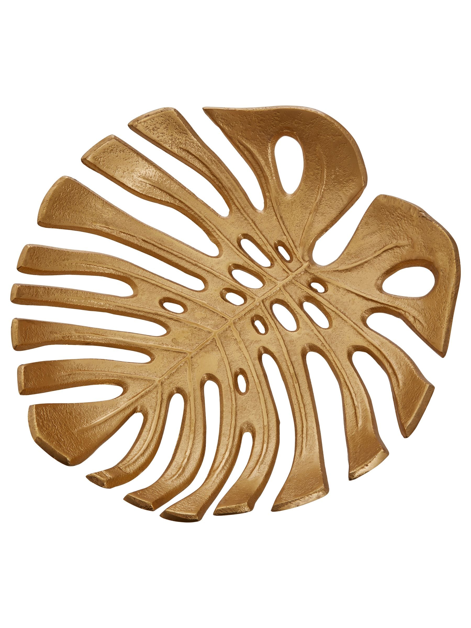Fifty Five South gold monstera leaf dish, imported from the UK