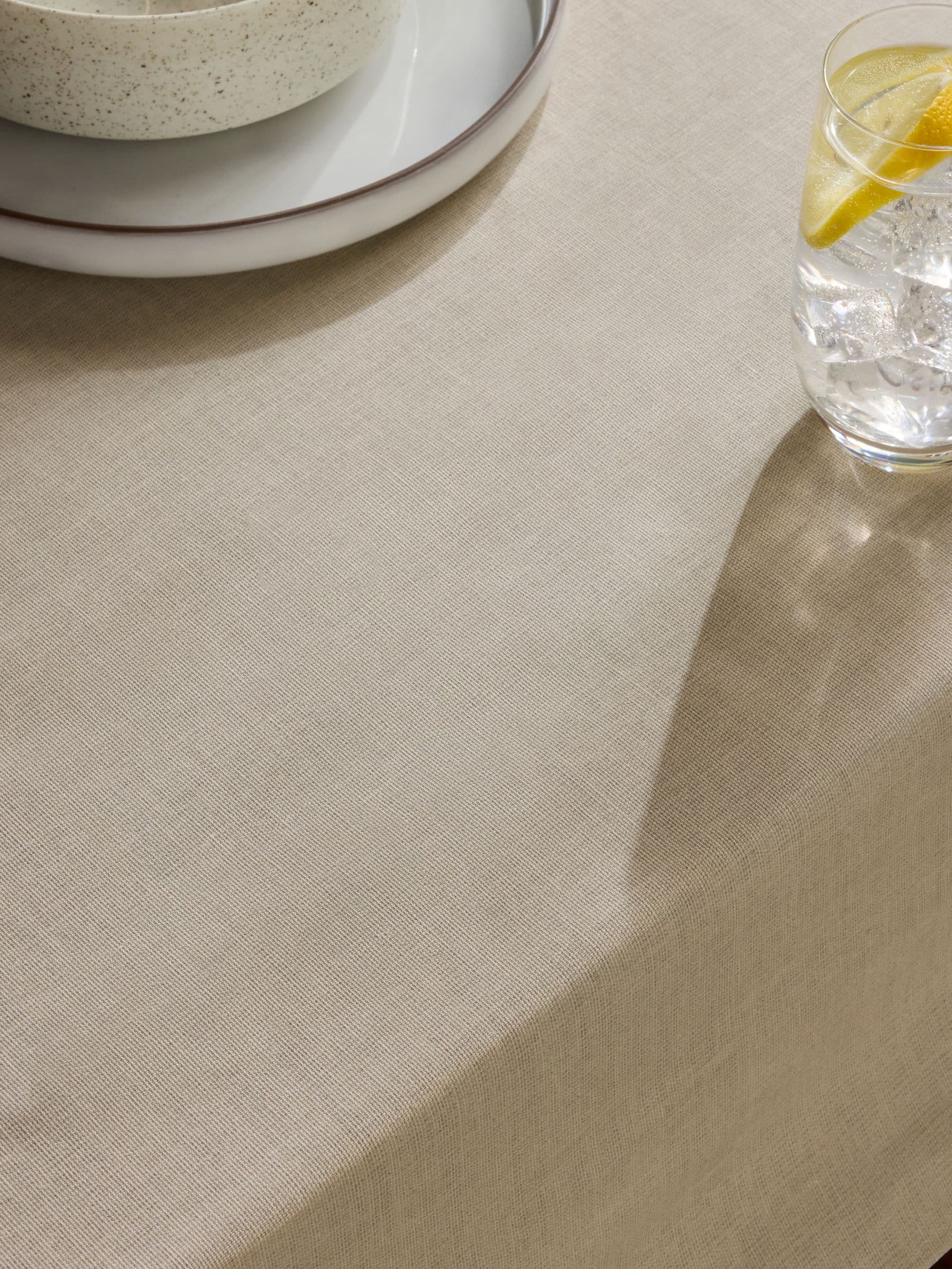 Floral border print table cloth with tassel trim, imported from the UK