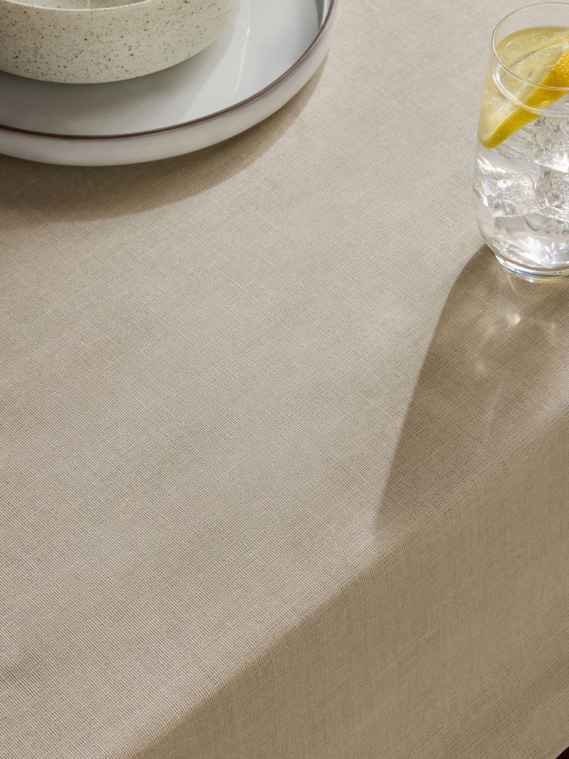 Floral border print table cloth with tassel trim, imported from the UK