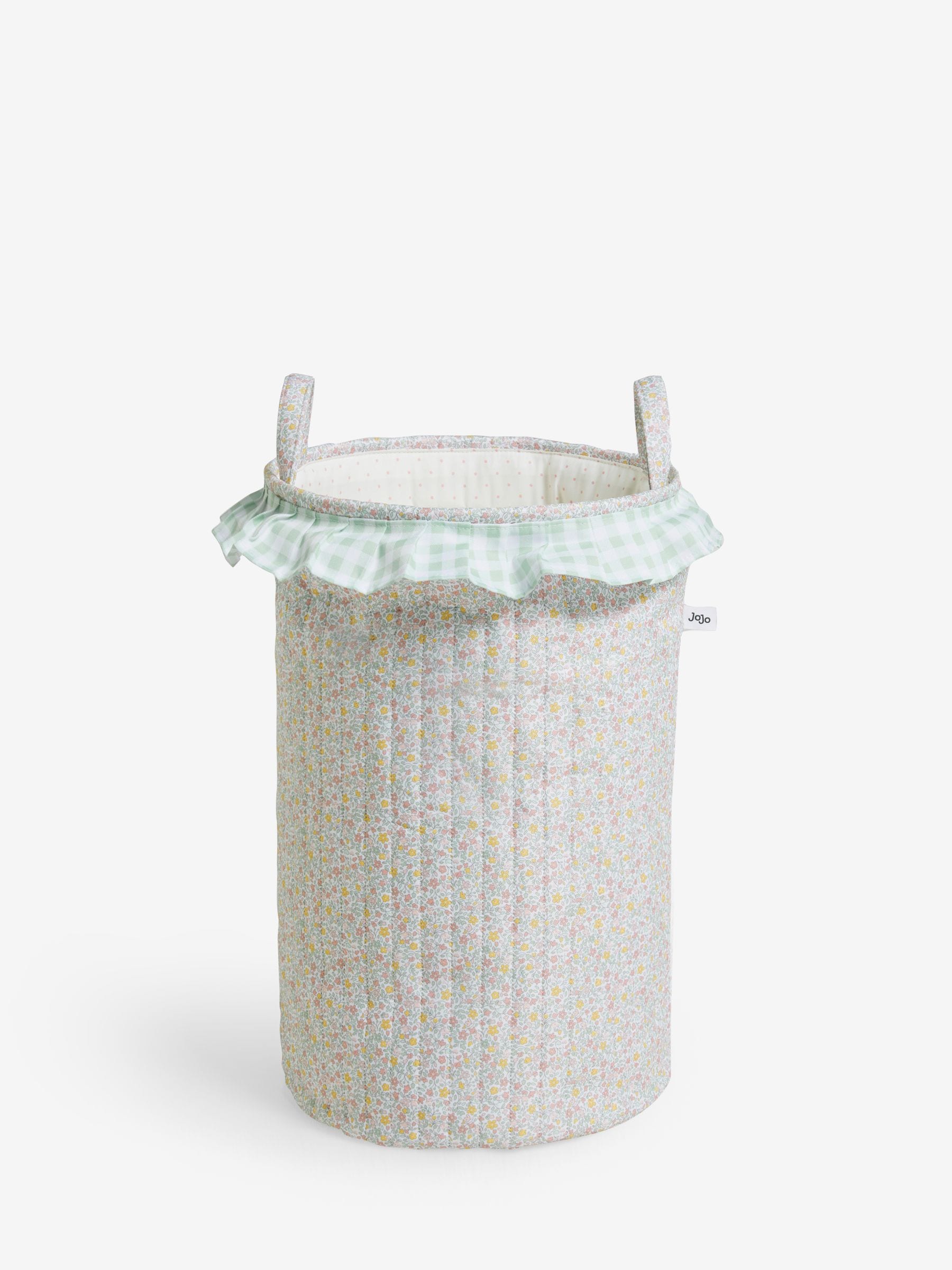 Jojo Maman Bébé quilted floral laundry basket 55cm (British brand)