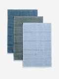 Sage green terry tea towels set of five (British brand)