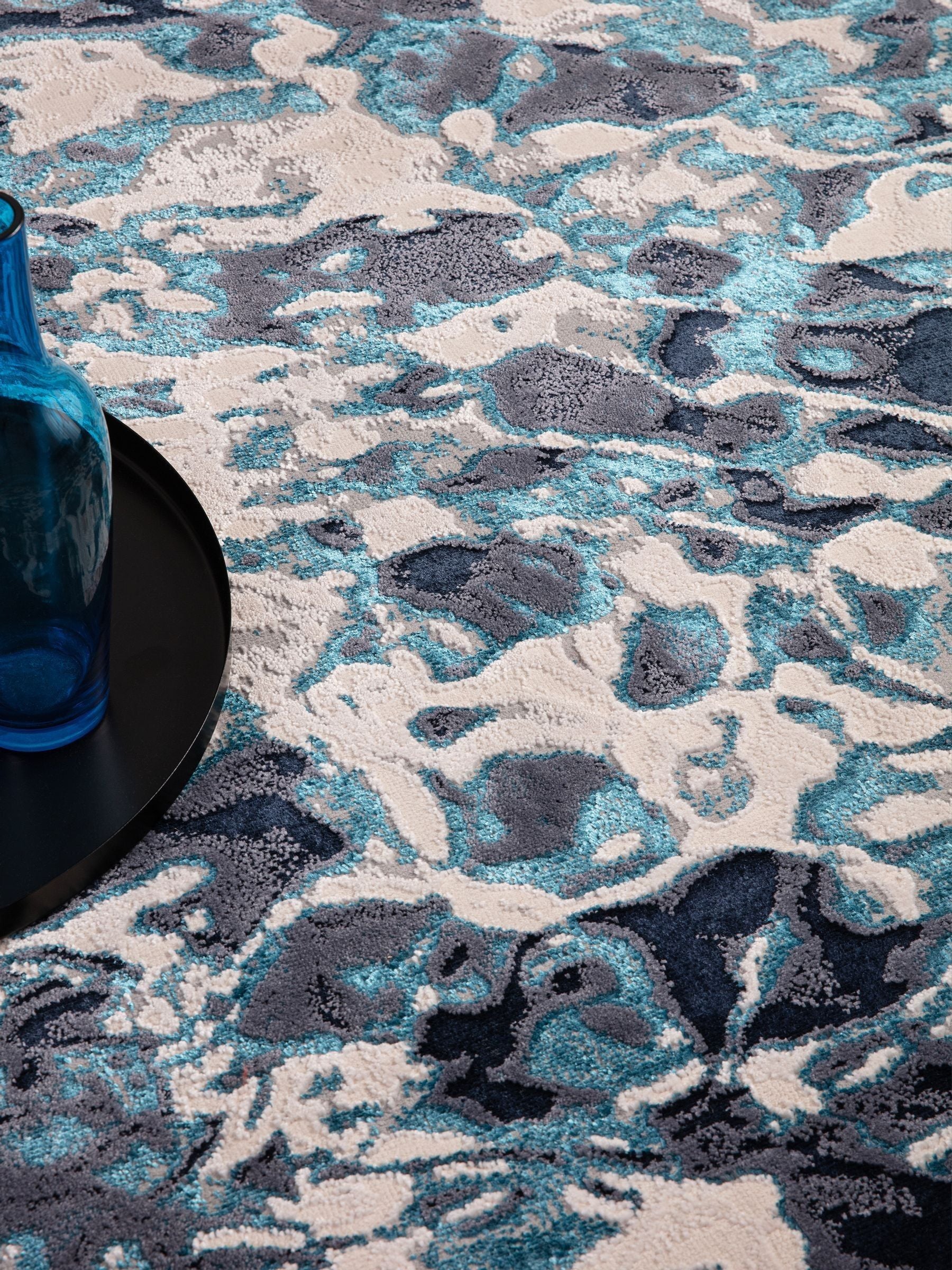 Asiatic Rugs Blue Aurora rug, imported from the UK