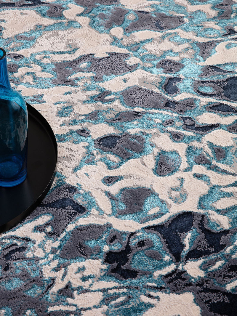 Asiatic Rugs Blue Aurora rug, imported from the UK