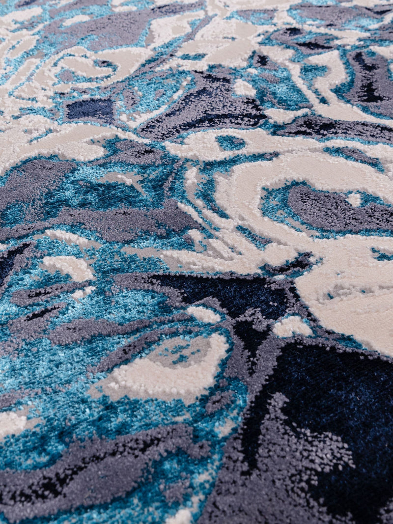 Asiatic Rugs Blue Aurora rug, imported from the UK