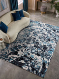Asiatic Rugs Blue Aurora rug, imported from the UK