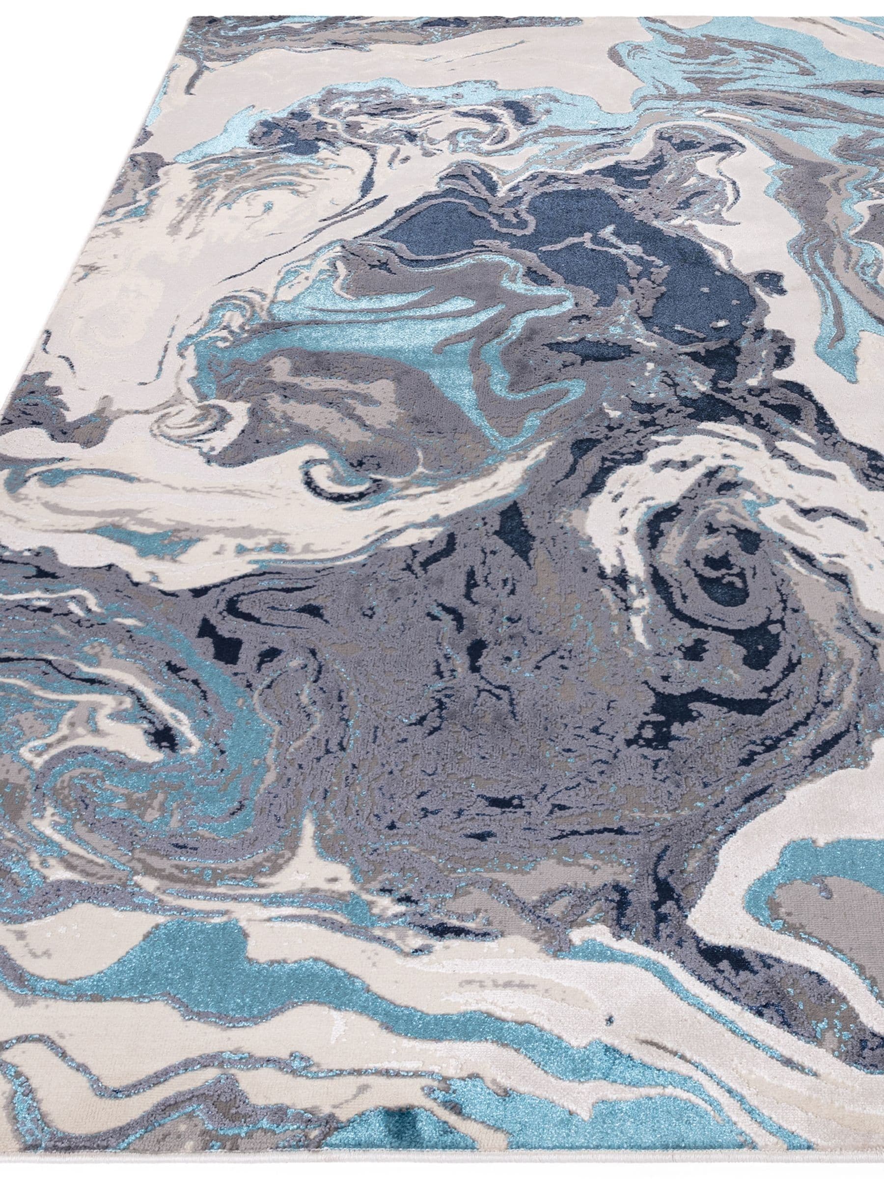 Asiatic Rugs Blue Aurora rug, imported from the UK