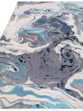Asiatic Rugs Blue Aurora rug, imported from the UK