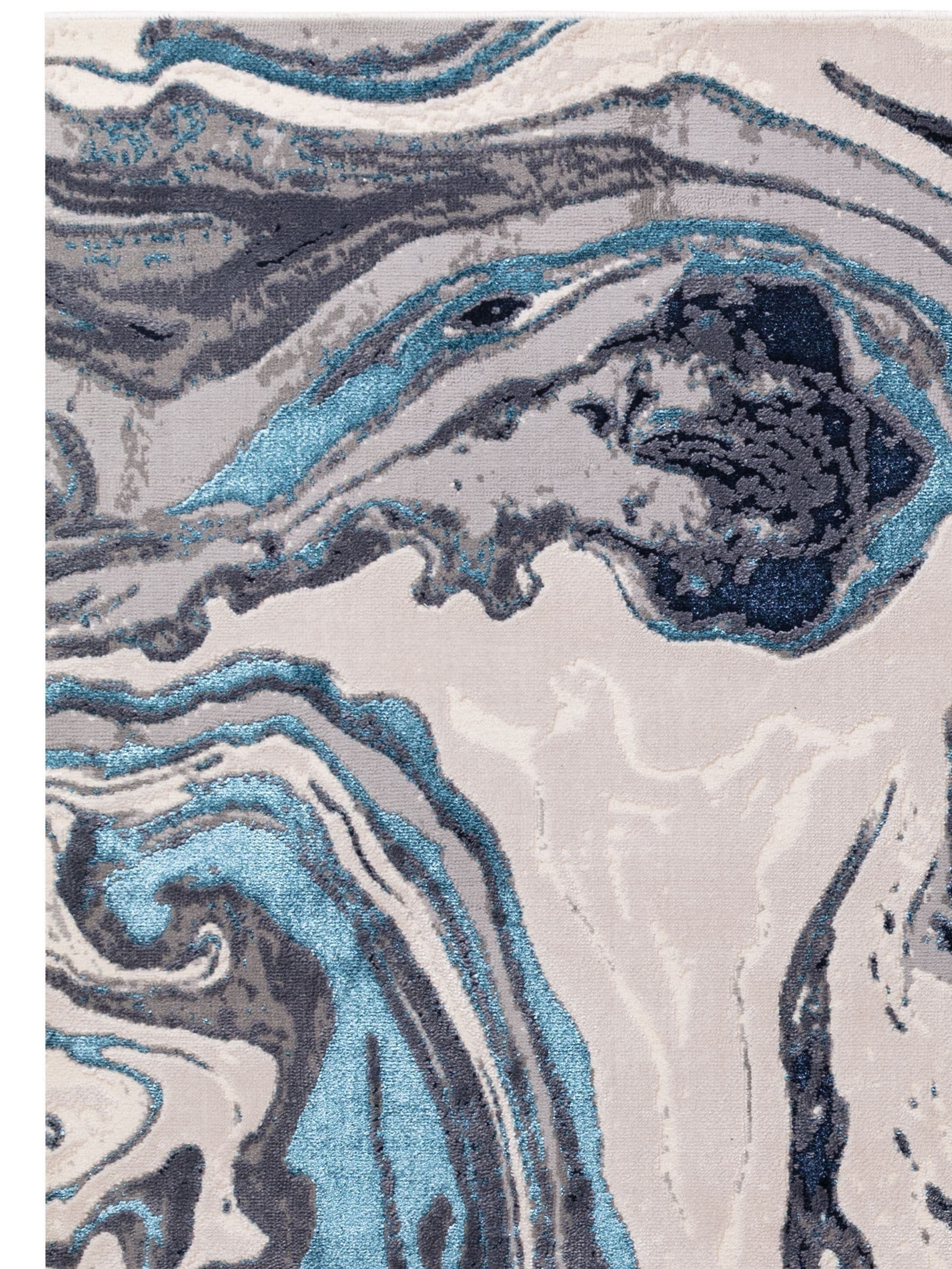 Asiatic Rugs Blue Aurora rug, imported from the UK