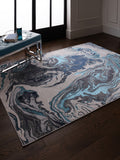 Asiatic Rugs Blue Aurora rug, imported from the UK