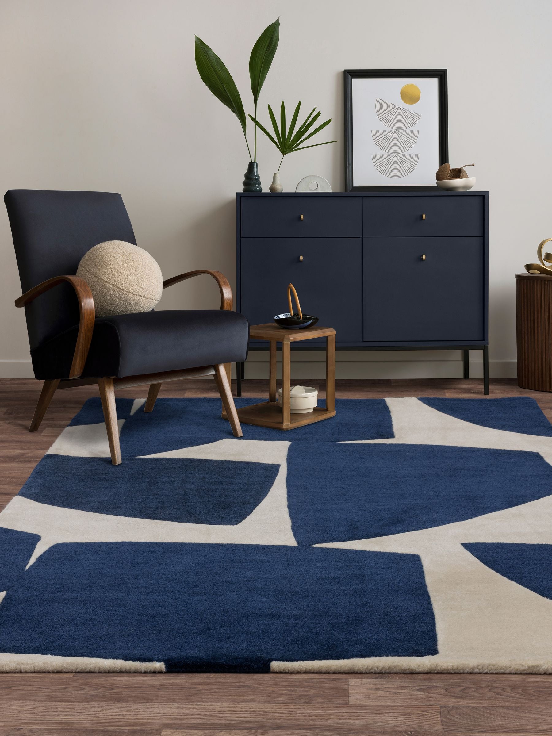 Asiatic Rugs Blue Romy Kite rug 100% polyester (British brand)