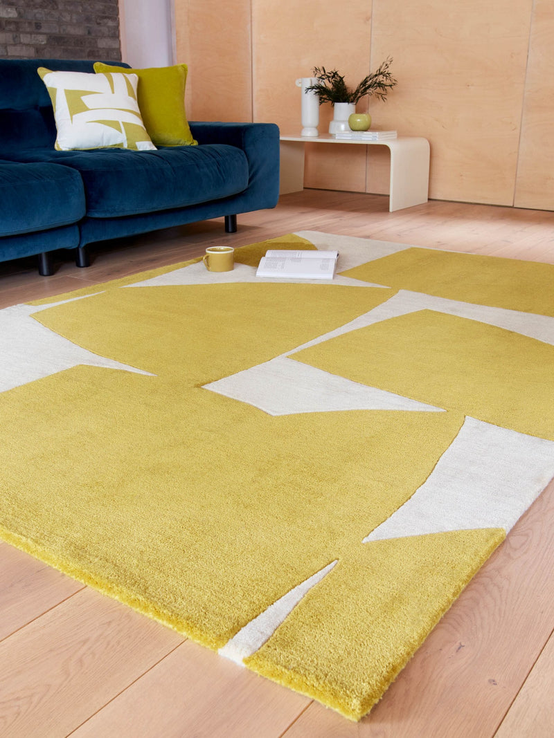 Asiatic Rugs Yellow Romy Kite rug, imported from the UK