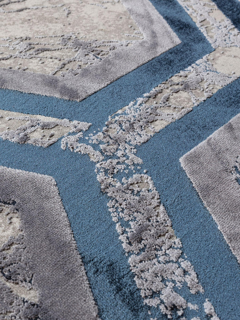 Asiatic Rugs Blue Aurora rug, imported from the UK