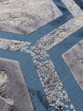 Asiatic Rugs Blue Aurora rug, imported from the UK