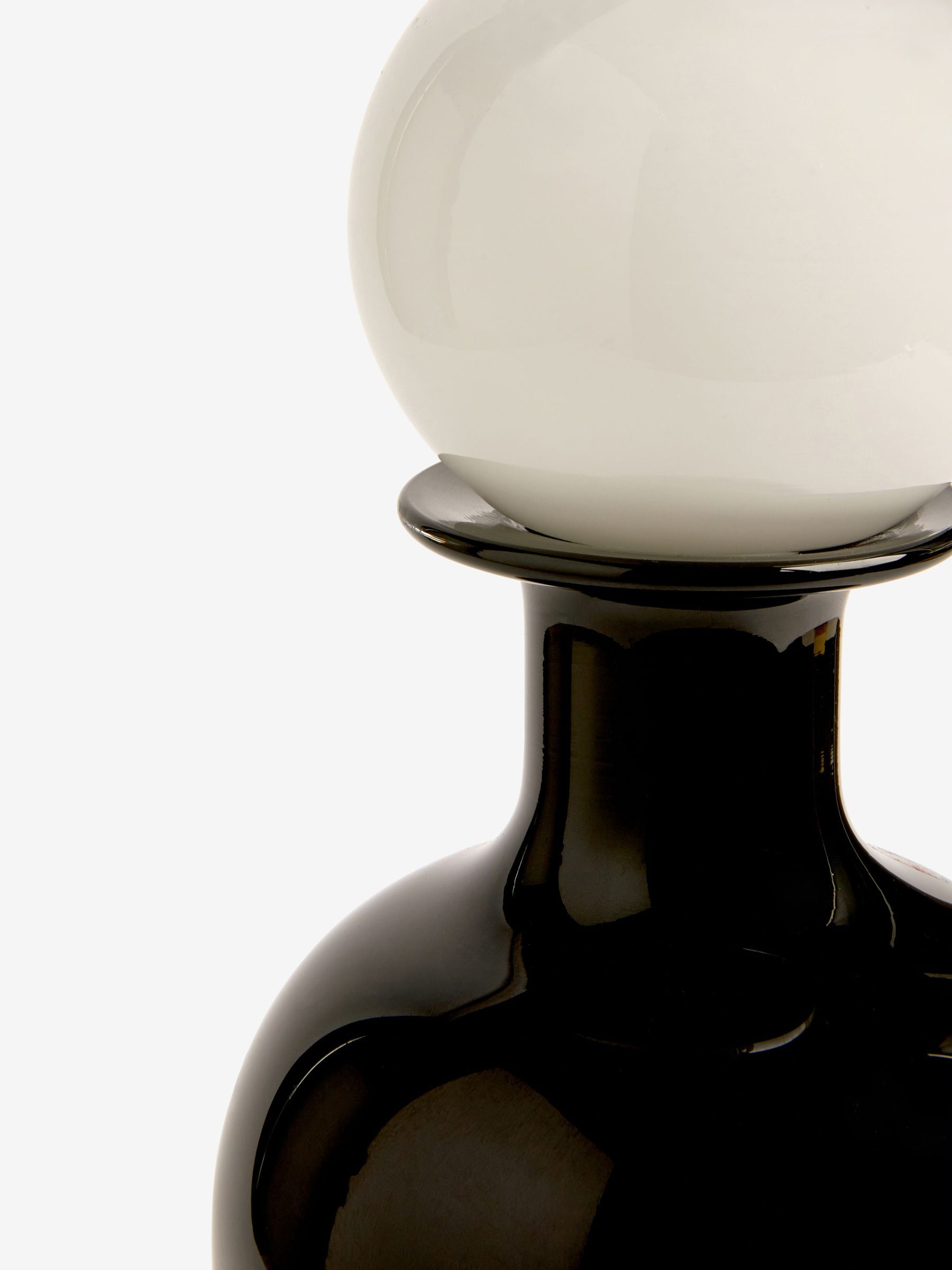 Rockett St George black and white apothecary bottle vase, imported from the UK