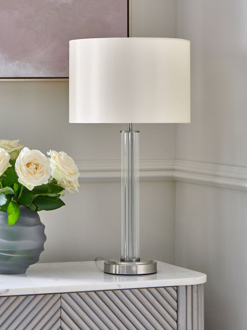 Lipsy Gold Small Glass Table Lamp
