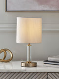Lipsy gold glass table lamp 31cm, imported from the UK