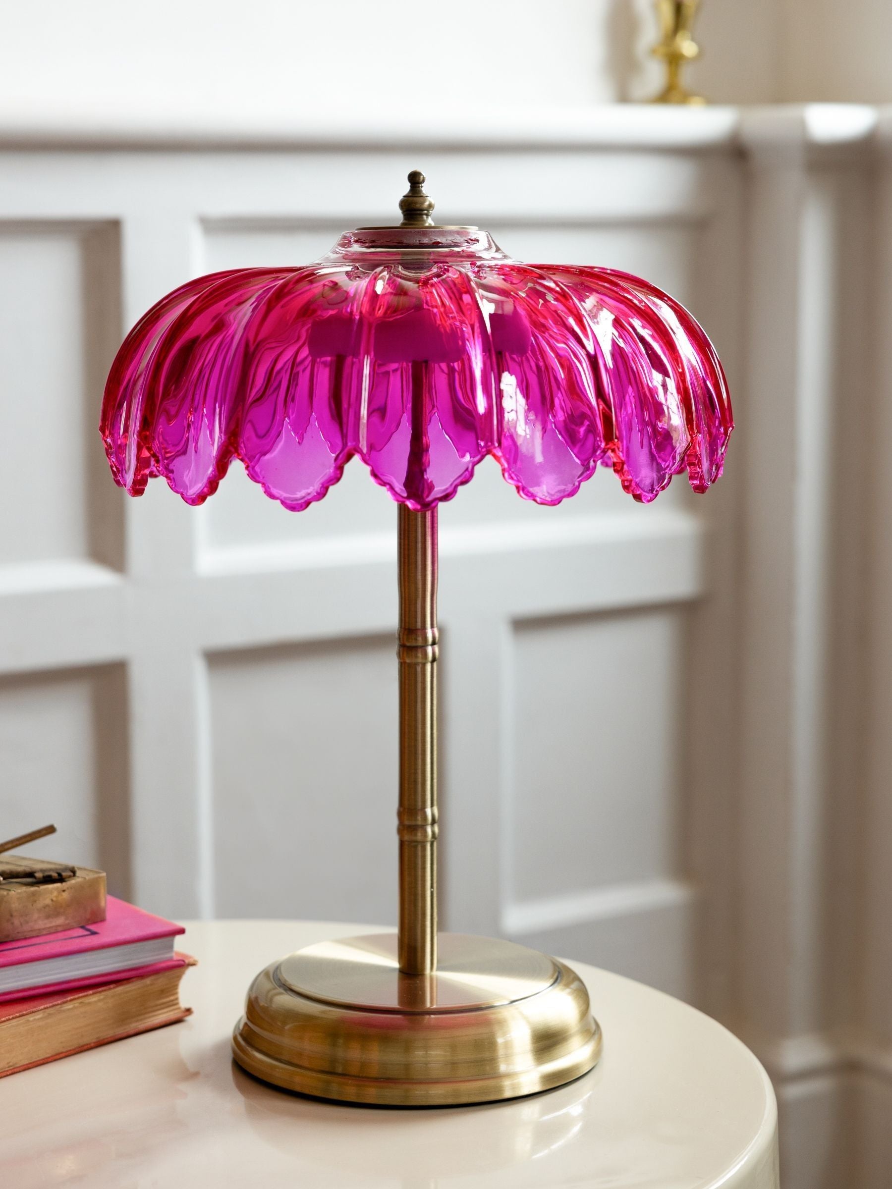Rockett St George Black/White Palm Desert Island Table Lamp 36.5cm