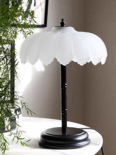 Next Rockett St George Black/White Palm Desert Island Table Lamp 36.5cm- Buy online at McGrocer